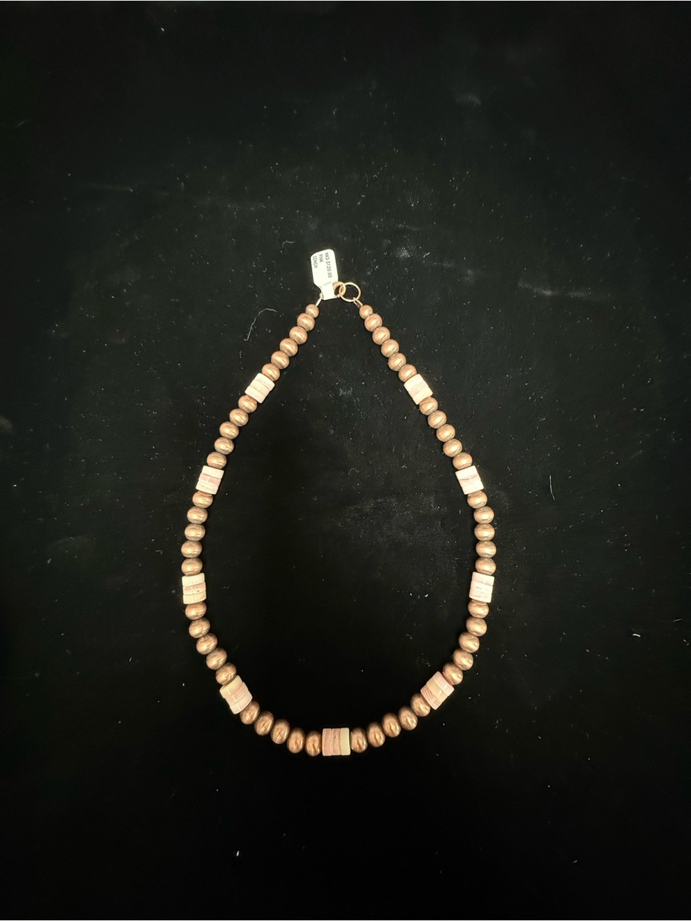 Handcrafted Copper and Conch Beaded Necklace